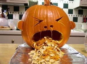 barfing pumpkin