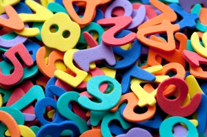 Colourful preschool numbers