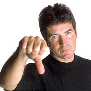 simon thumb down